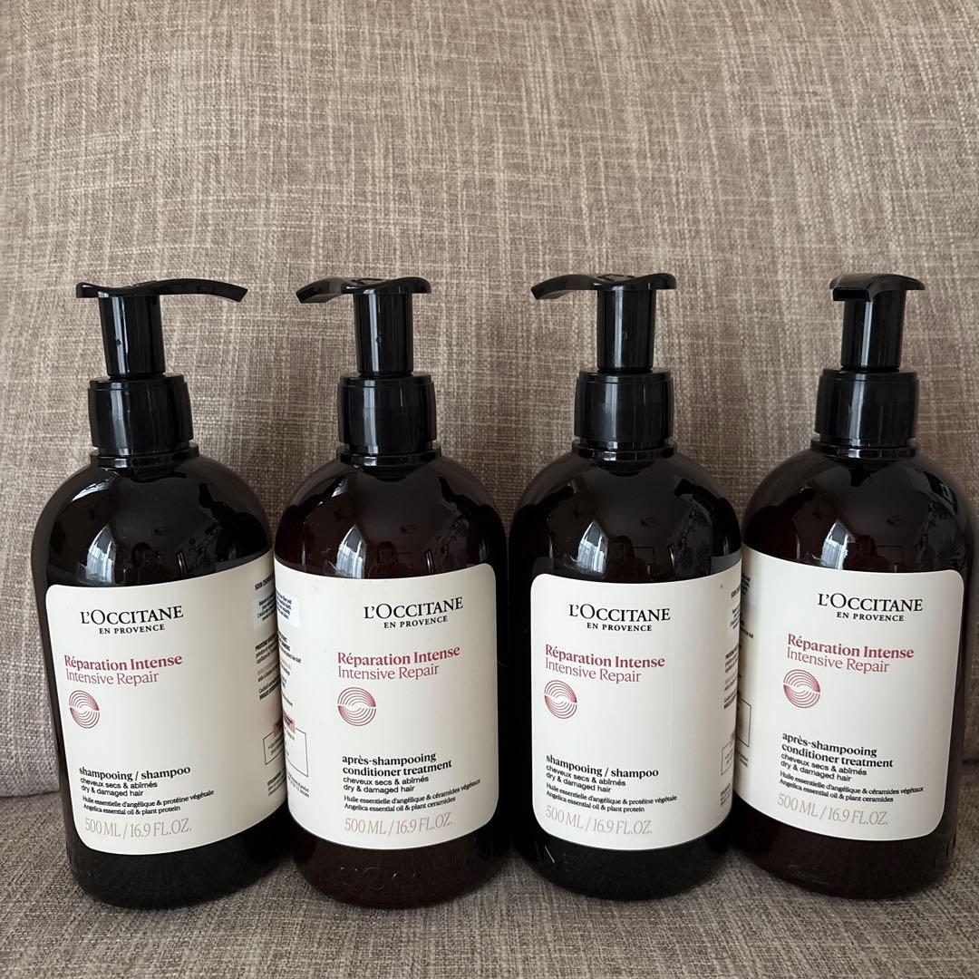 [新処方]ロクシタンインテンシヴRシャンプー&コンディショナーセット4本セット