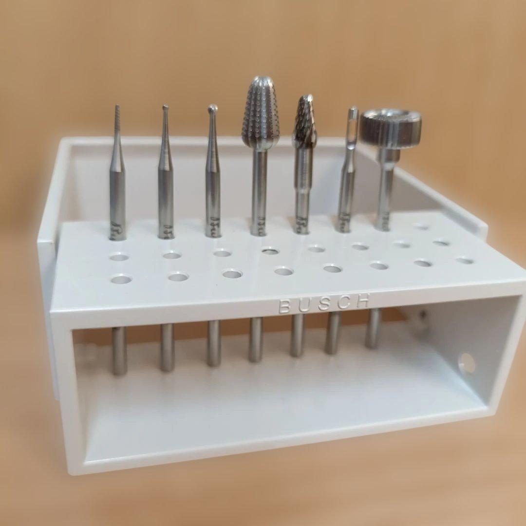 ドイツBusch社 アタッチメントフレーザー 7本セット フットビットスタンド付