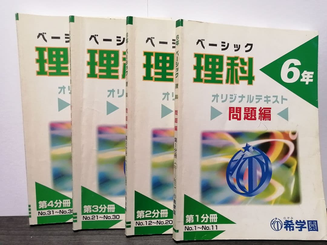 希学園 6年 ベーシック理科 テキスト＆解答