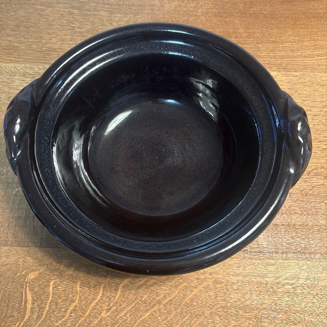 雲井窯 鴨釉 土鍋 八寸サイズ すのこ付き