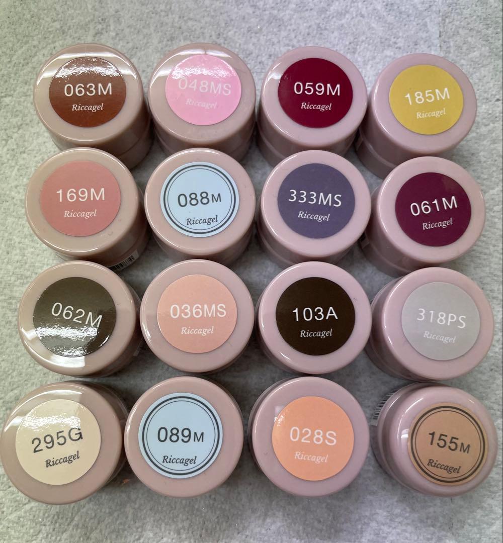 Riccagel ジェルネイルカラー　16色