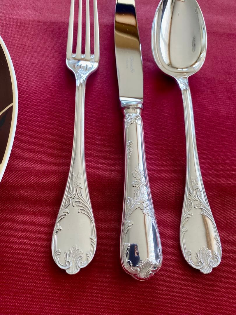 【やっぱりマルリー☆美品】クリストフル マルリー テーブルカトラリーセット