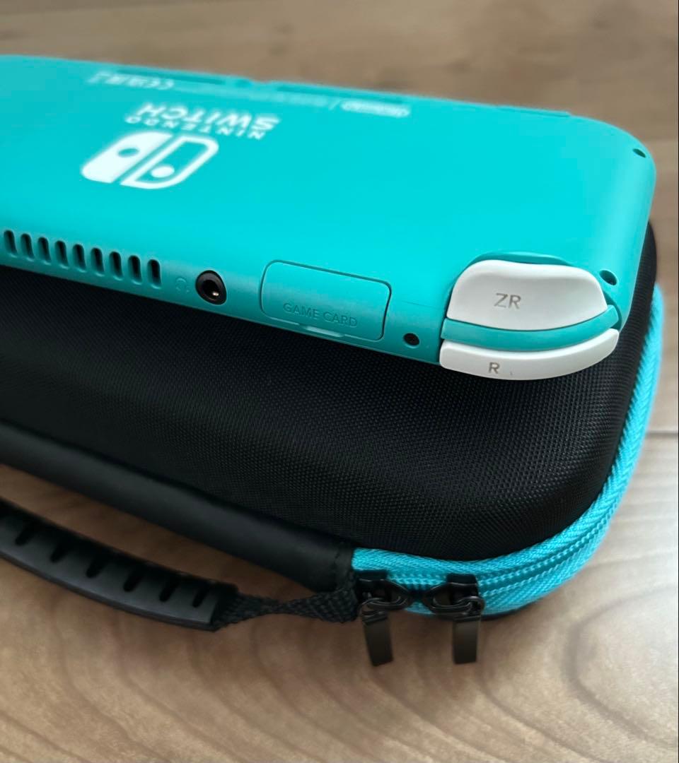 Nintendo Switch Lite ターコイズ本体　SD64、ケース、付き