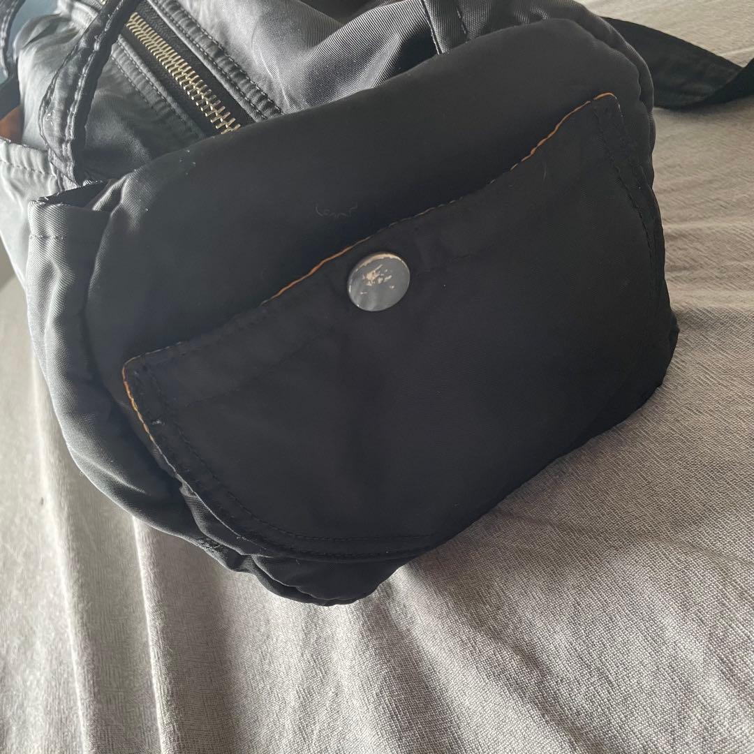 【使用感少】廃盤品 PORTER TANKER ミニボストンバッグ ドラム型 黒