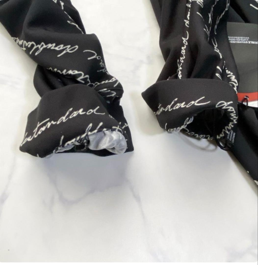 ダブルスタンダードクロージング レタードプリントロングワンピース 36