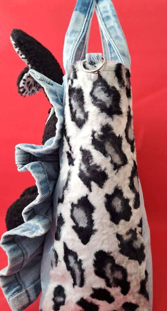 ね*】様 コヤンイサムチョン　ルミ　デニムリメイクフリルトートバッグ