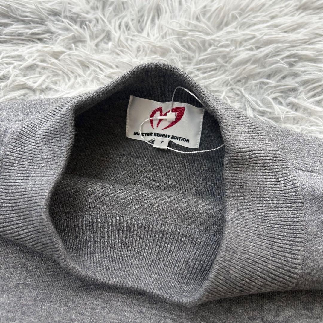 新品　マスターバニーエディション　ニット　セーター　モックネック　グレー　7