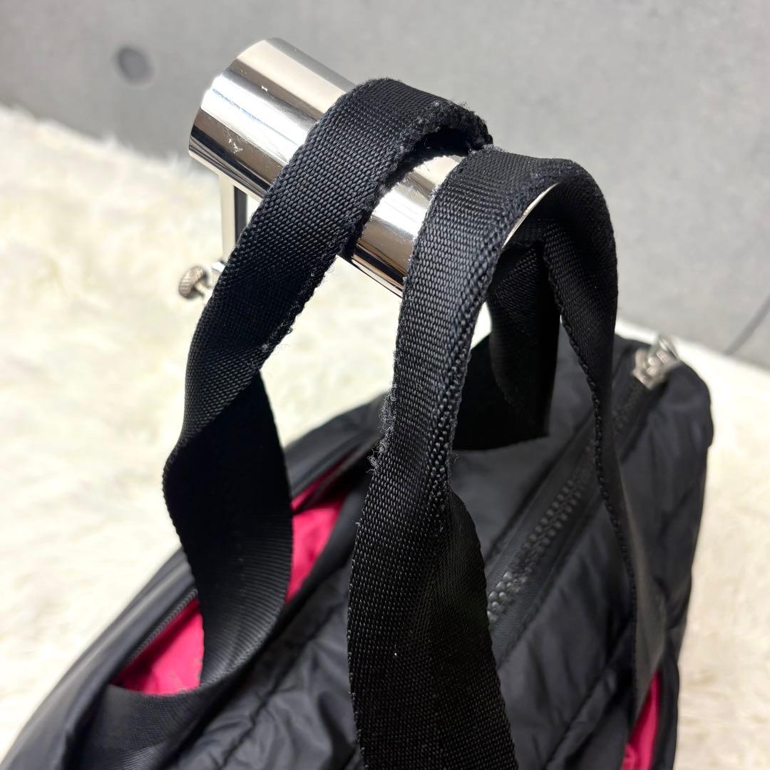 【希少】ディーゼル Y2K ショルダーバッグ ボストン 2way ロゴ刺繍 黒