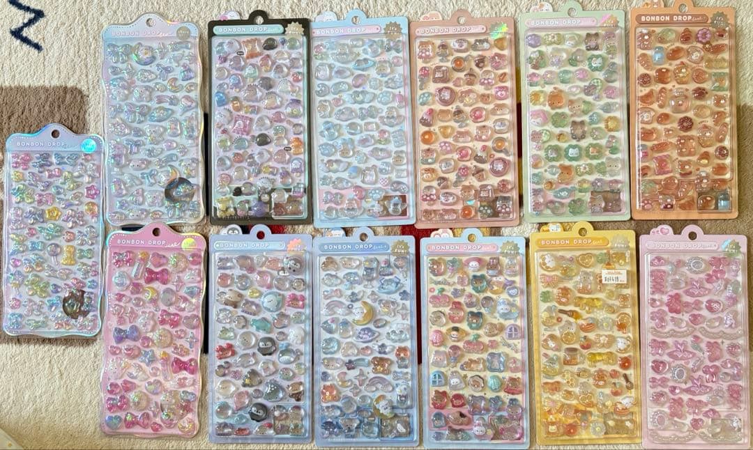 オリジナルボンボンドロップシール　ほかほか　はちみつ　はむはむ　バルーン　正規品