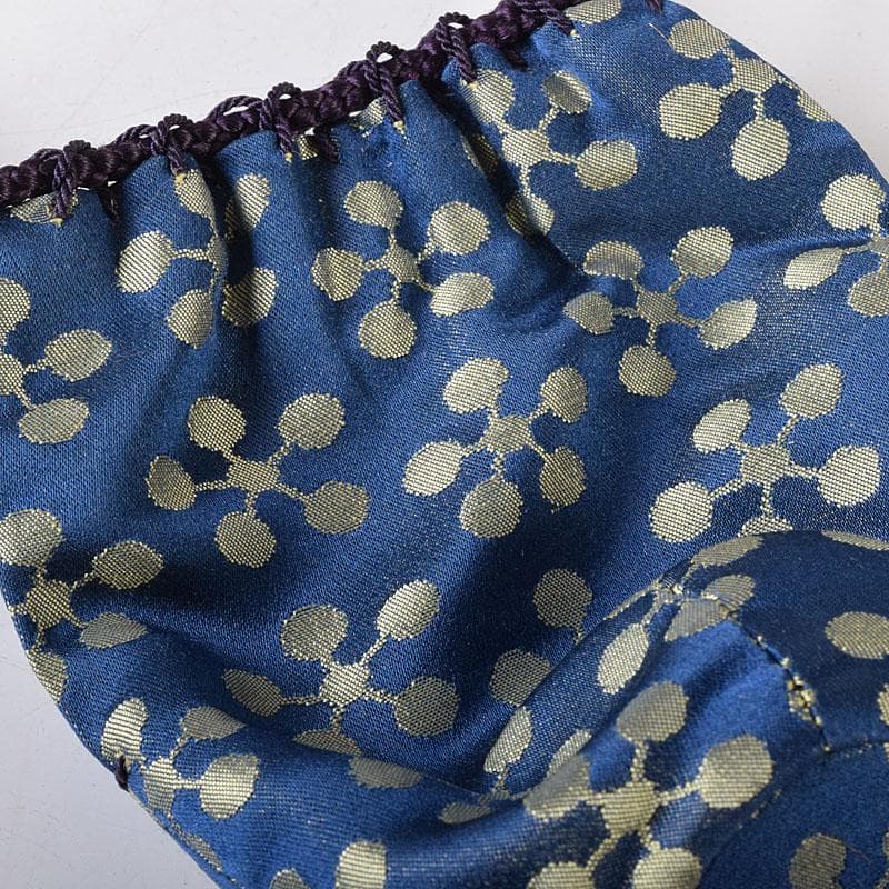 すみれ　織部焼　瀬戸焼　肩衝茶入　2点　仕覆3点　まとめて　C　7620