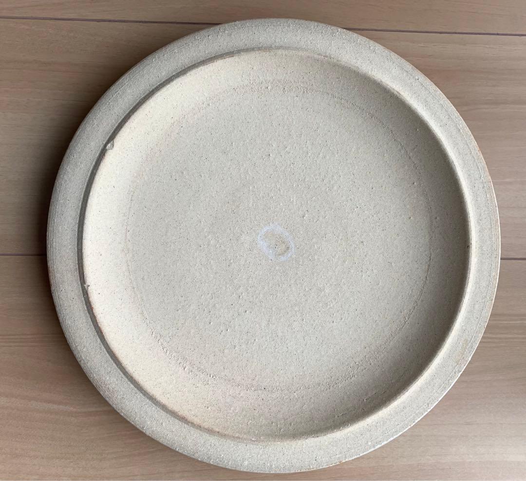 マ*ル様 円形蓋付き陶器 緑色模様