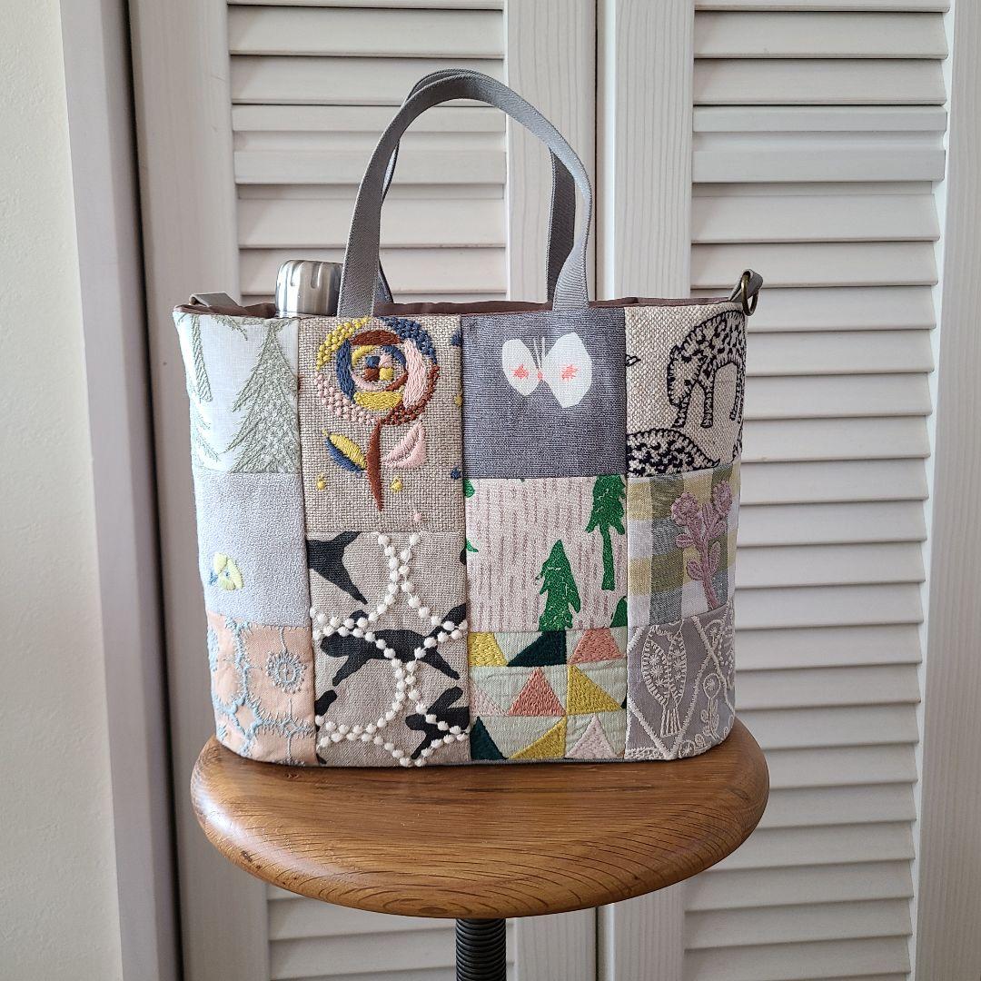 ミナペルホネン　ハンドメイドバッグ・11