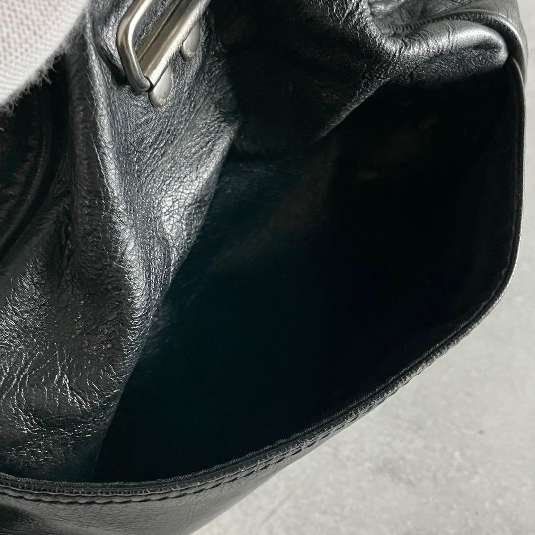 美品 ディオールオム エディ期 05AW グラム期 2way ドラムバッグ 黒