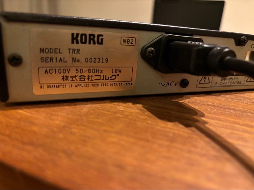 KORG TR-Rack 音源モジュール　ACケーブル付き