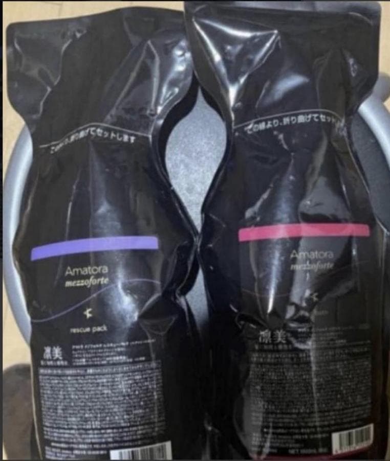 アマトラメゾフォルテ ヘアバス1000ml&レスキューパック1000gレフィル