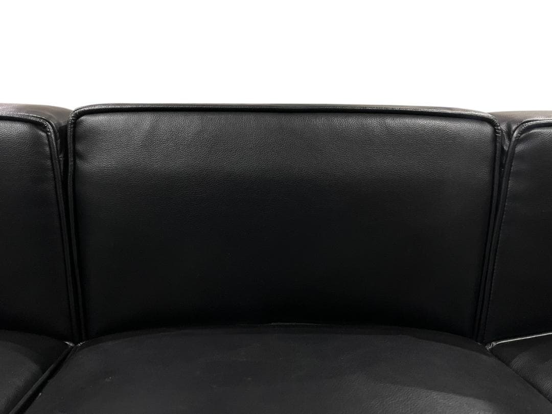 ◇大塚家具 ル・コルビジェ LC2 リプロダクト ソファ ブラック 3シーター