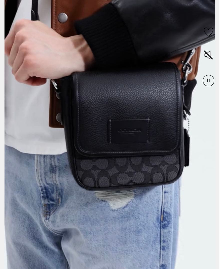 COACH ルーカス クロスボディ バッグ・シグネチャー ジャカード