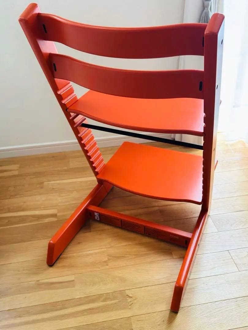 STOKKE ストッケ トリップトラップ ベビーチェア シリアル6 オレンジ色