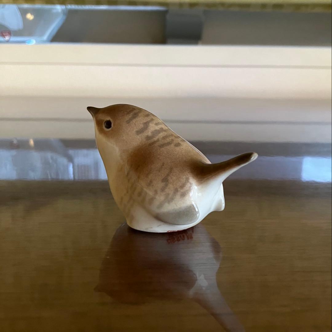 ロモノーソフ　フィギュリン　フィギュア　ミソサザイ　Made in USSR