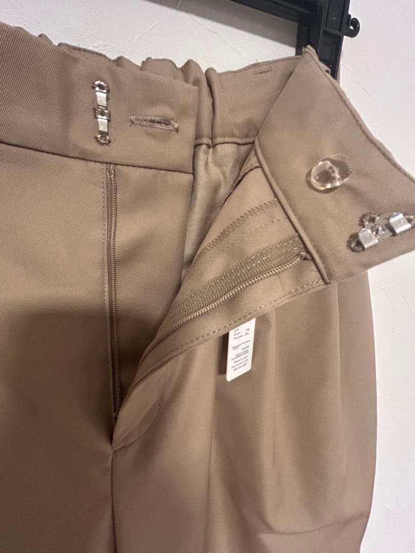 新品未使用タグ付T. japan tuck chino pants-38ベージュ