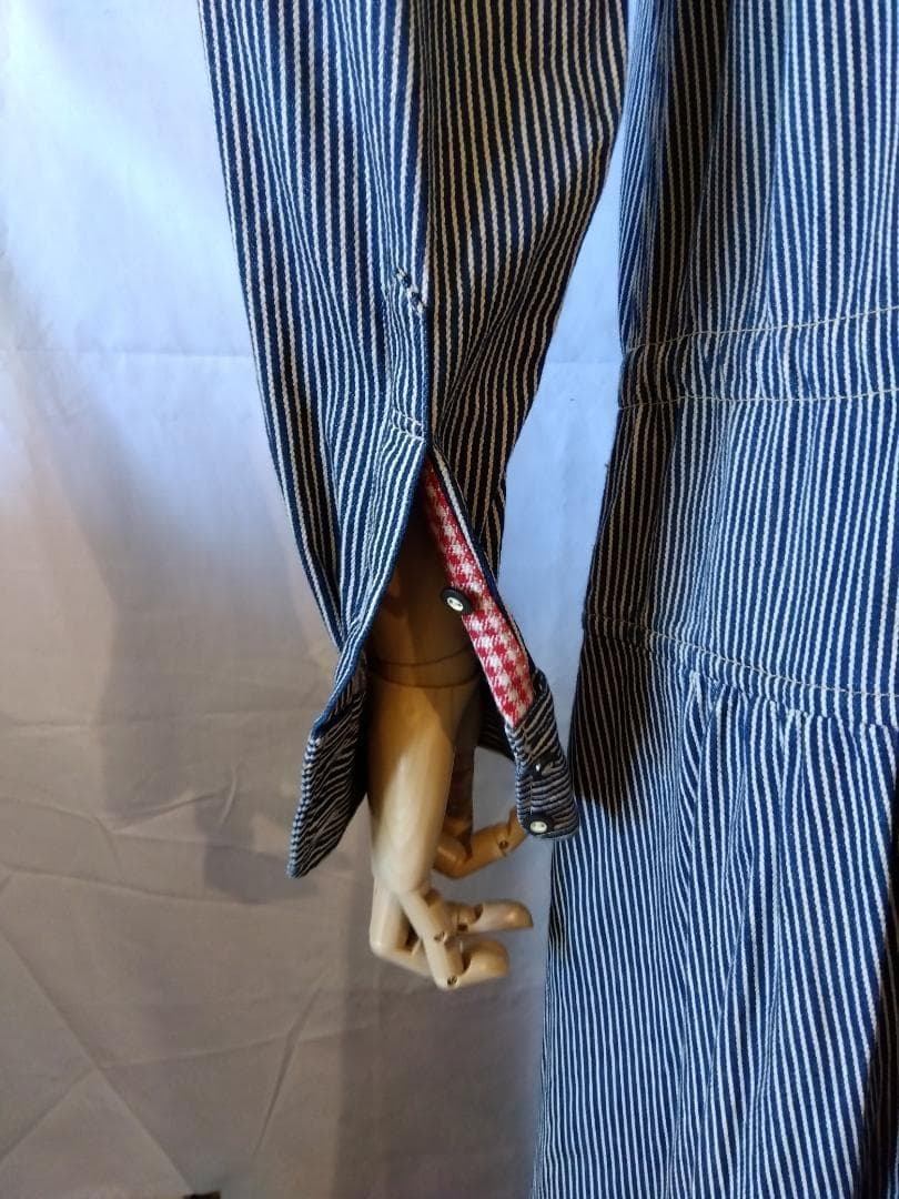 か*ん様 【未使用に近し】45R　ロングワンピース　星3つでサイズL　ストライプ