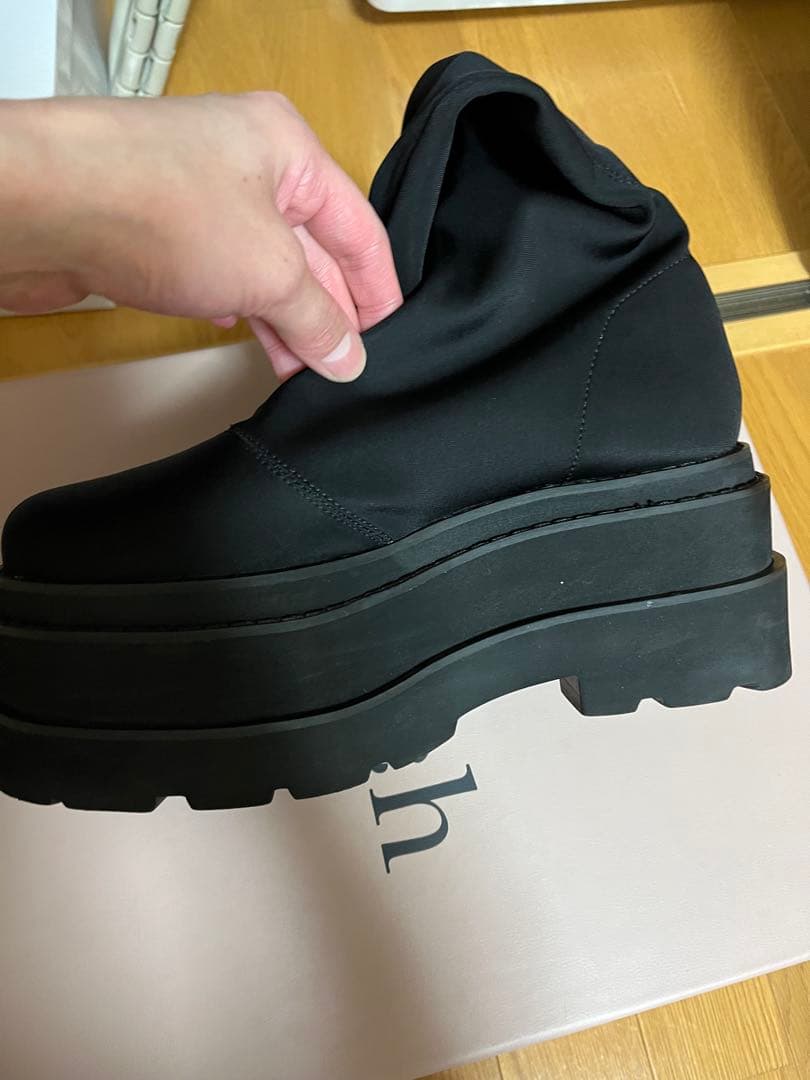 箱無しウルトラストレッチフラットブーツ Darich ダーリッチ