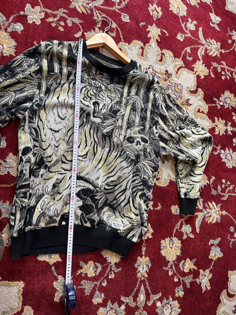 【WACKO MARIA x TIM LEHI】ジャガードニットOlive