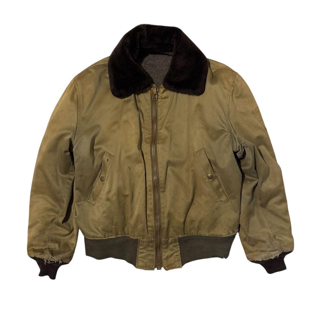 USAAF 実物 B-10 フライトジャケット 40年代 TALON ジッパー