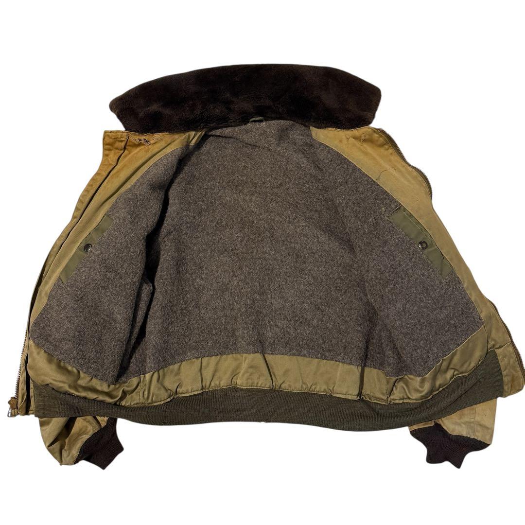 USAAF 実物 B-10 フライトジャケット 40年代 TALON ジッパー