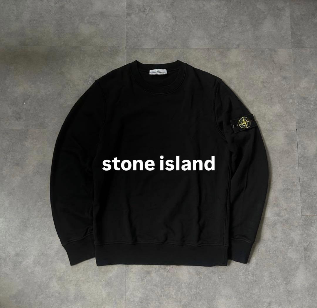 【希少Mサイズ❗️】stone  スウェットトレーナー　ブラック　M
