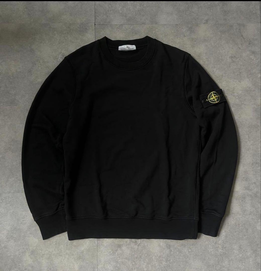 【希少Mサイズ❗️】stone  スウェットトレーナー　ブラック　M