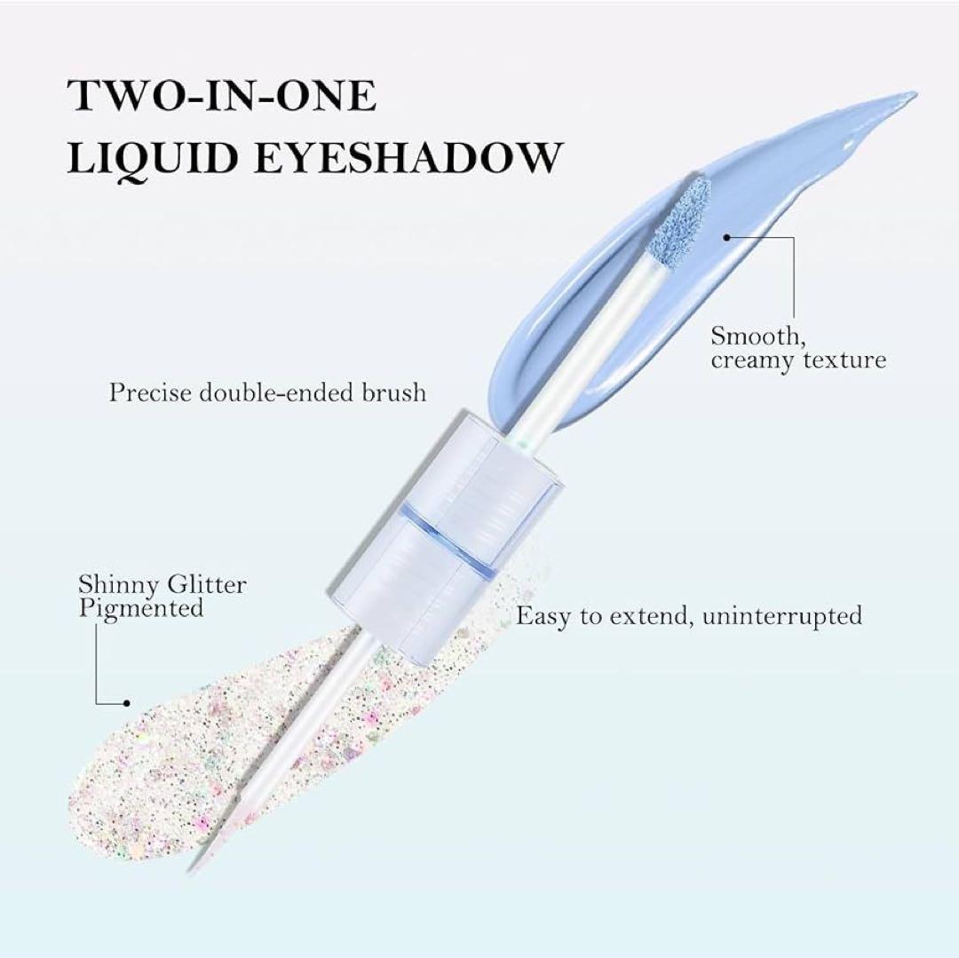 ★ Boobeenグリッターリキッドアイシャドウ、シマーメタリック