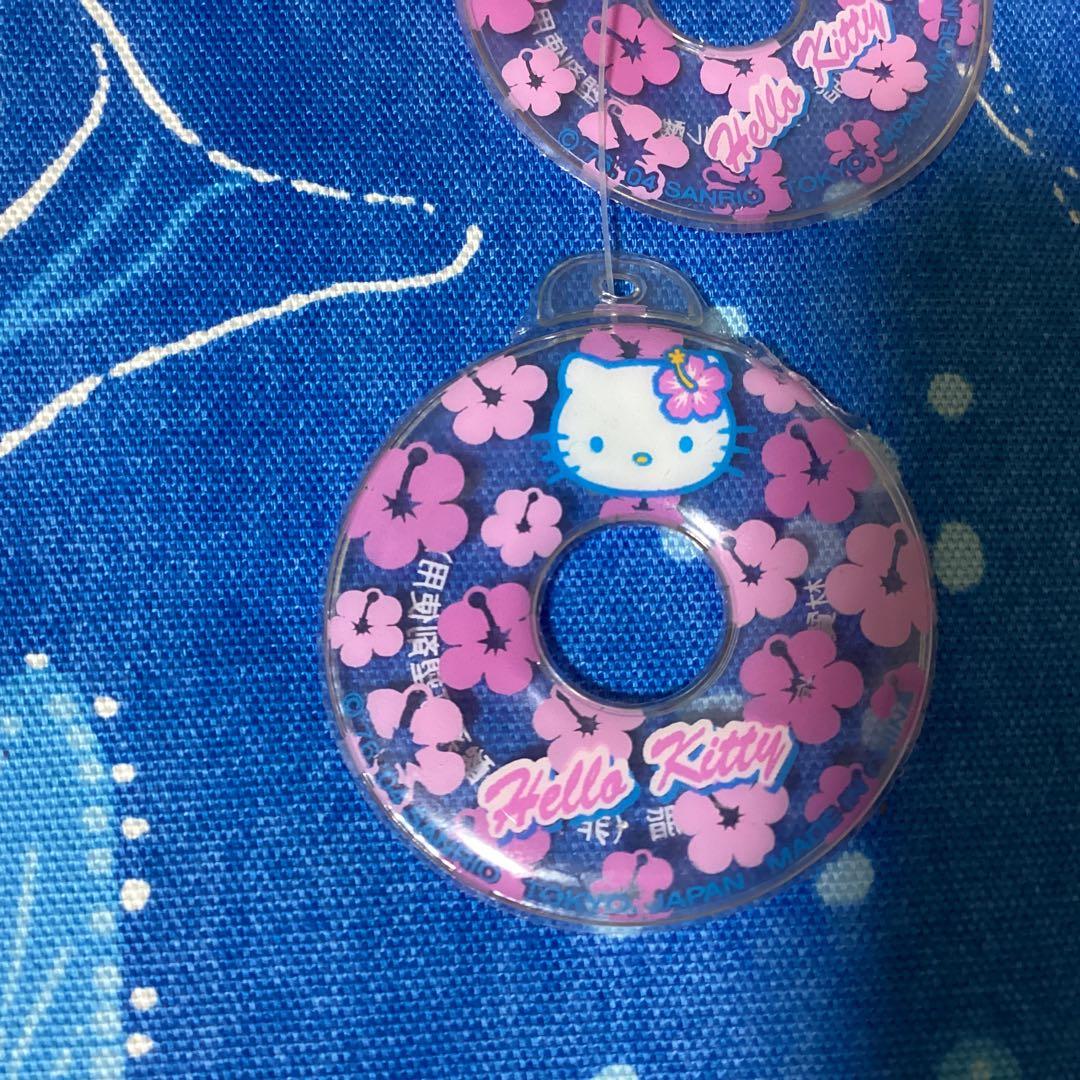 3347ハローキティハワイハイビスカスキティ　浮き輪マスコット