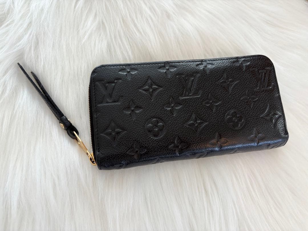 ルイヴィトン ジッピーウォレット モノグラム アンプラント ノワール