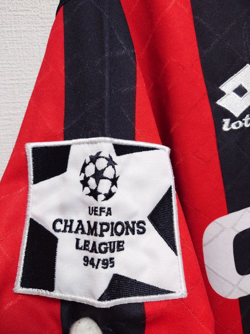 Lotto　ACミラン　1994〜95 CL仕様　パッチ付き