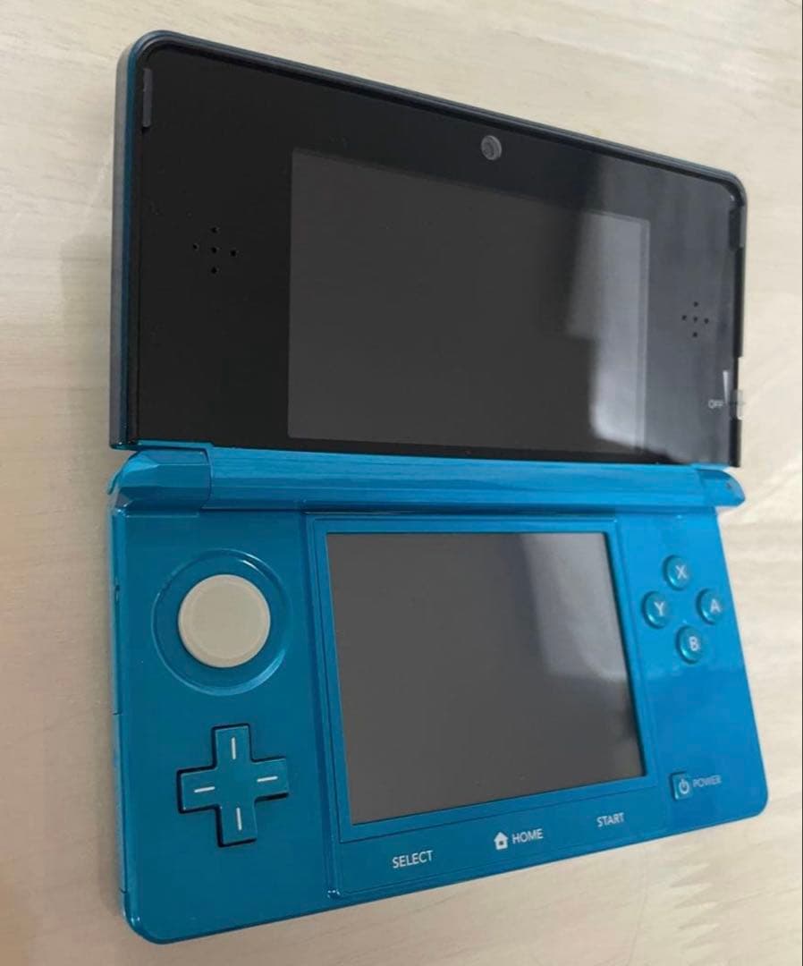 【美品】ニンテンドー 3DS アクアブルー 本体 タッチペン付き