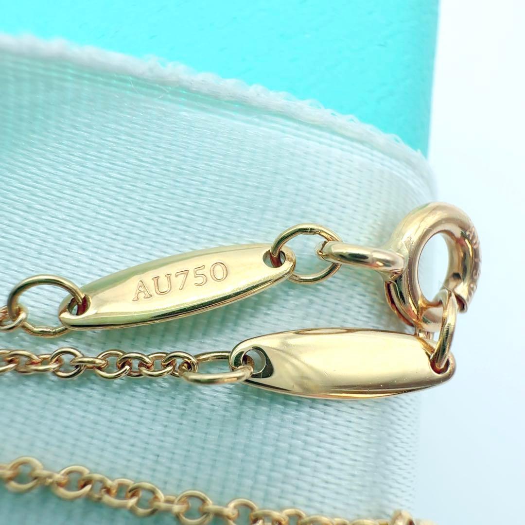 ち*い様 美品✨Tiffanyティファニーバイザヤードダイヤネックレス18k75