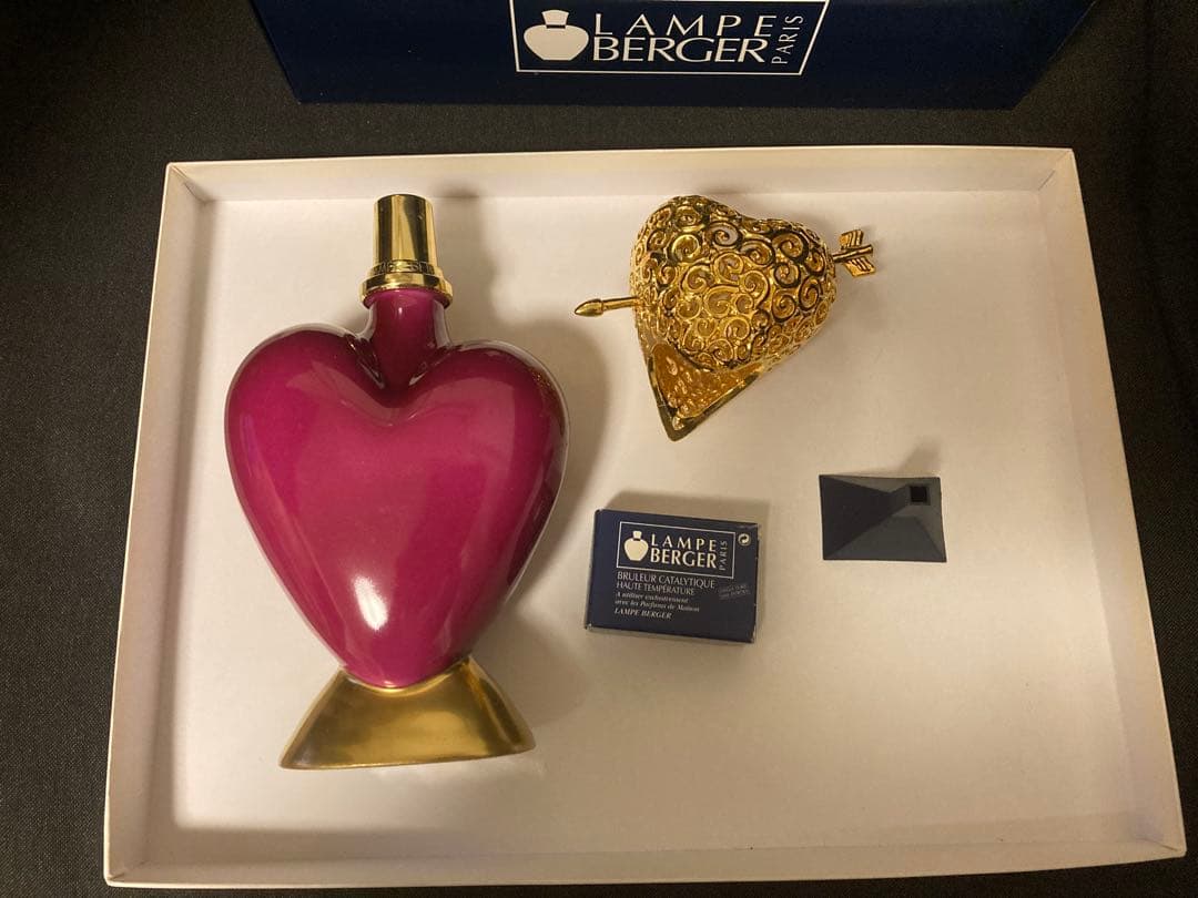 ランプベルジェ　アロマランプ　ダブルハート　未使用　おまけ付