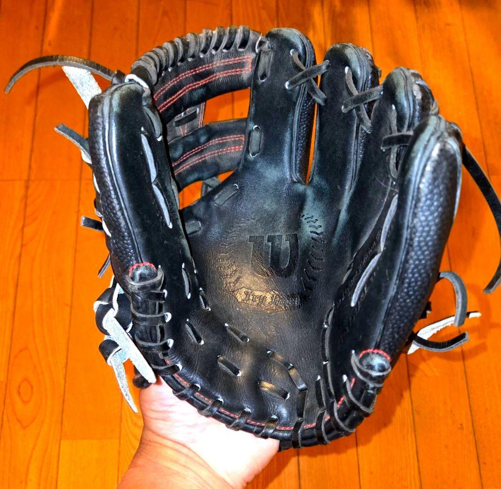 Wilson 軟式グローブ 黒 トレーニンググローブ