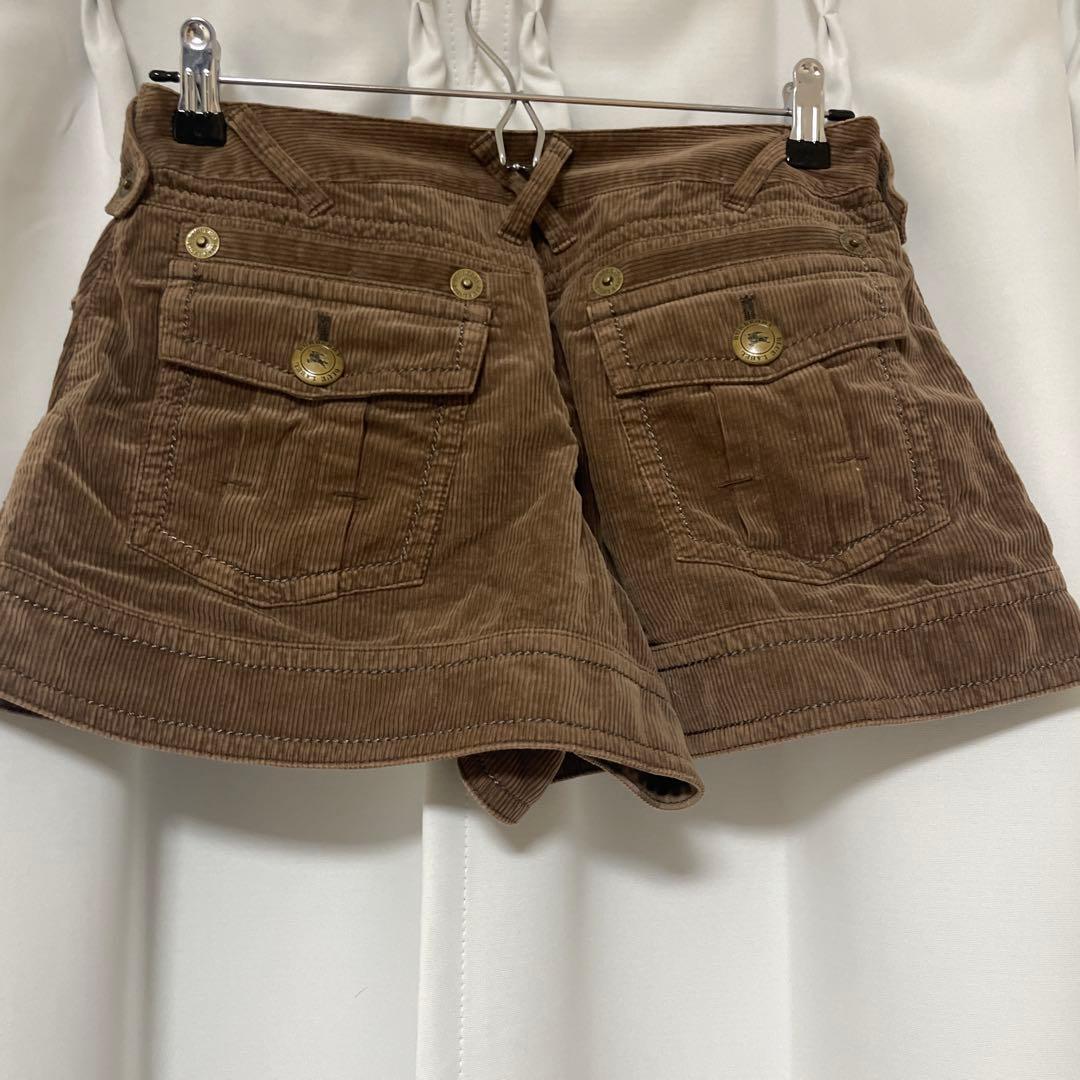 Burberry Blue Label コーデュロイショートパンツ 36 正規品