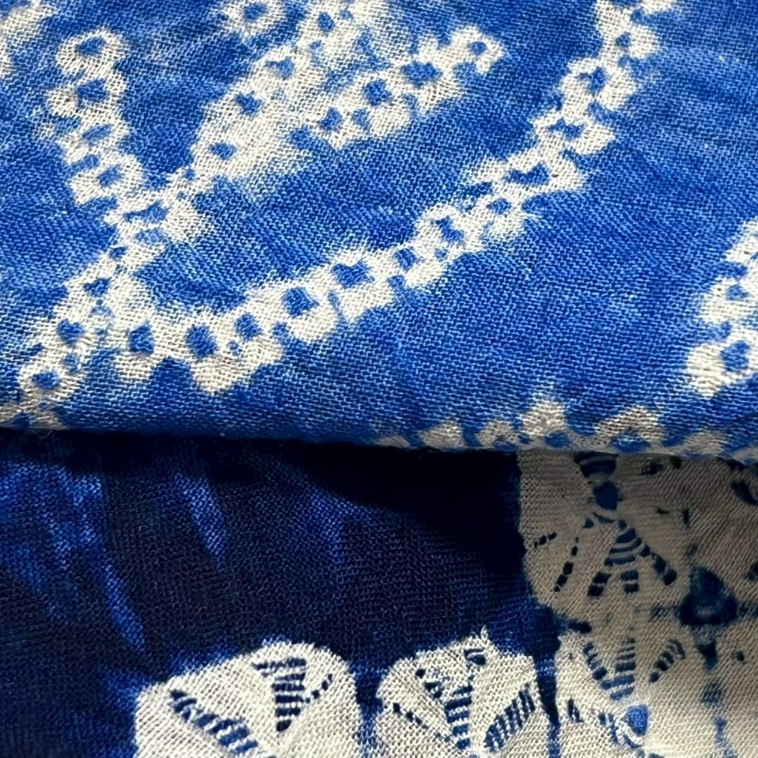 KL3174 有松鳴海絞り 浴衣 身丈165cm 夏着物 木綿 トールサイズ