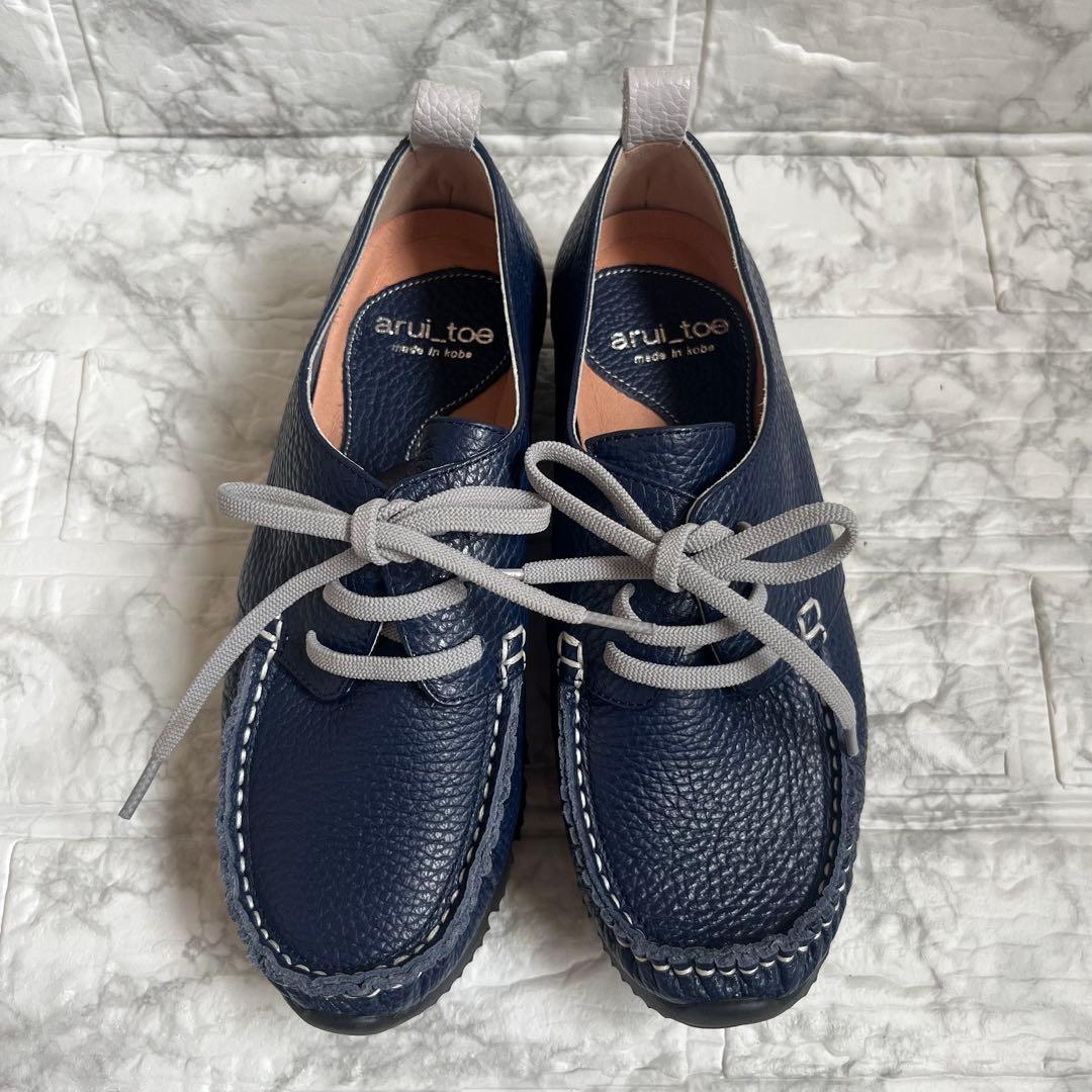 arui_toe アルイトウ コンフォート レースアップ デッキシューズ