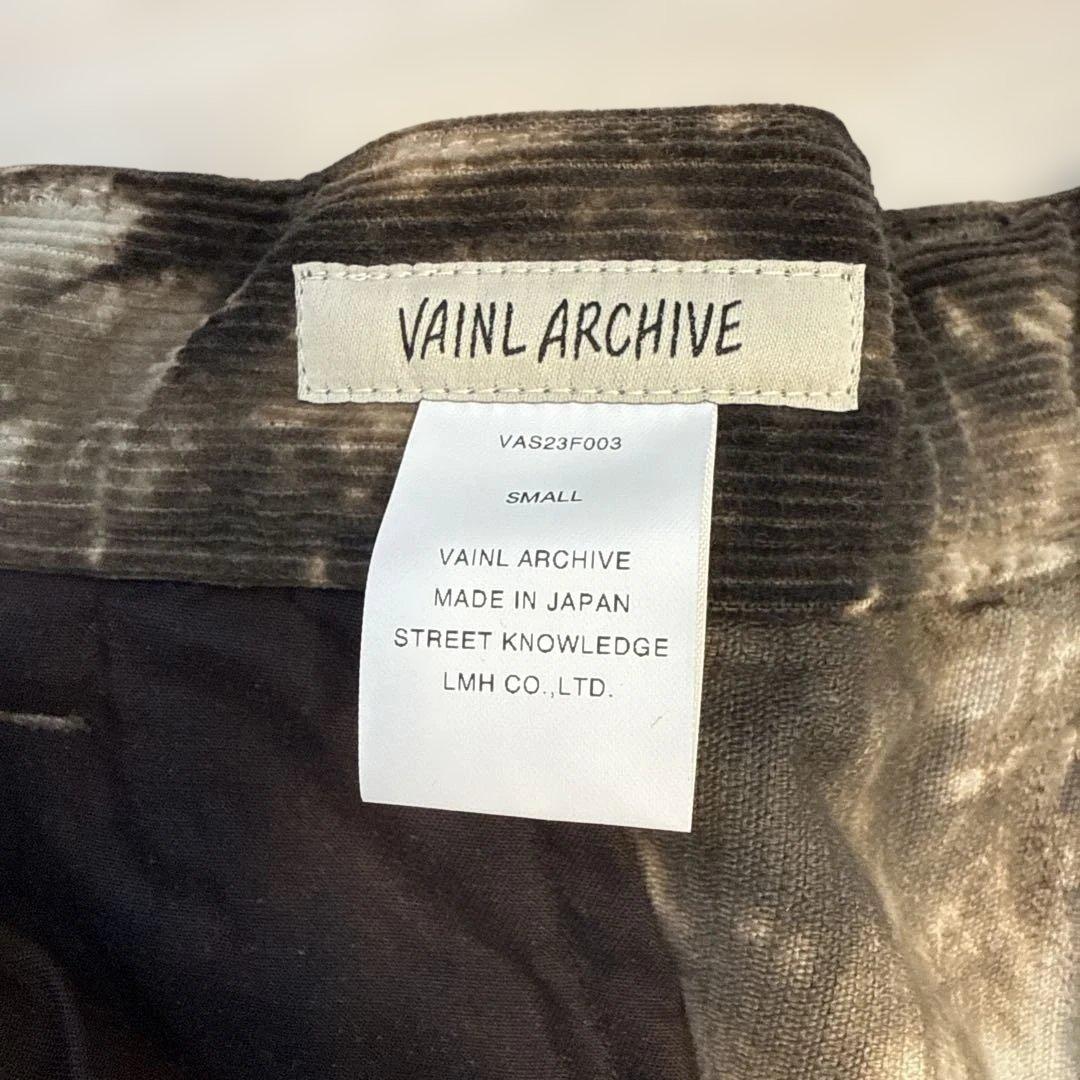ヴァイナルアーカイブ コーデュロイパンツ vainl archive