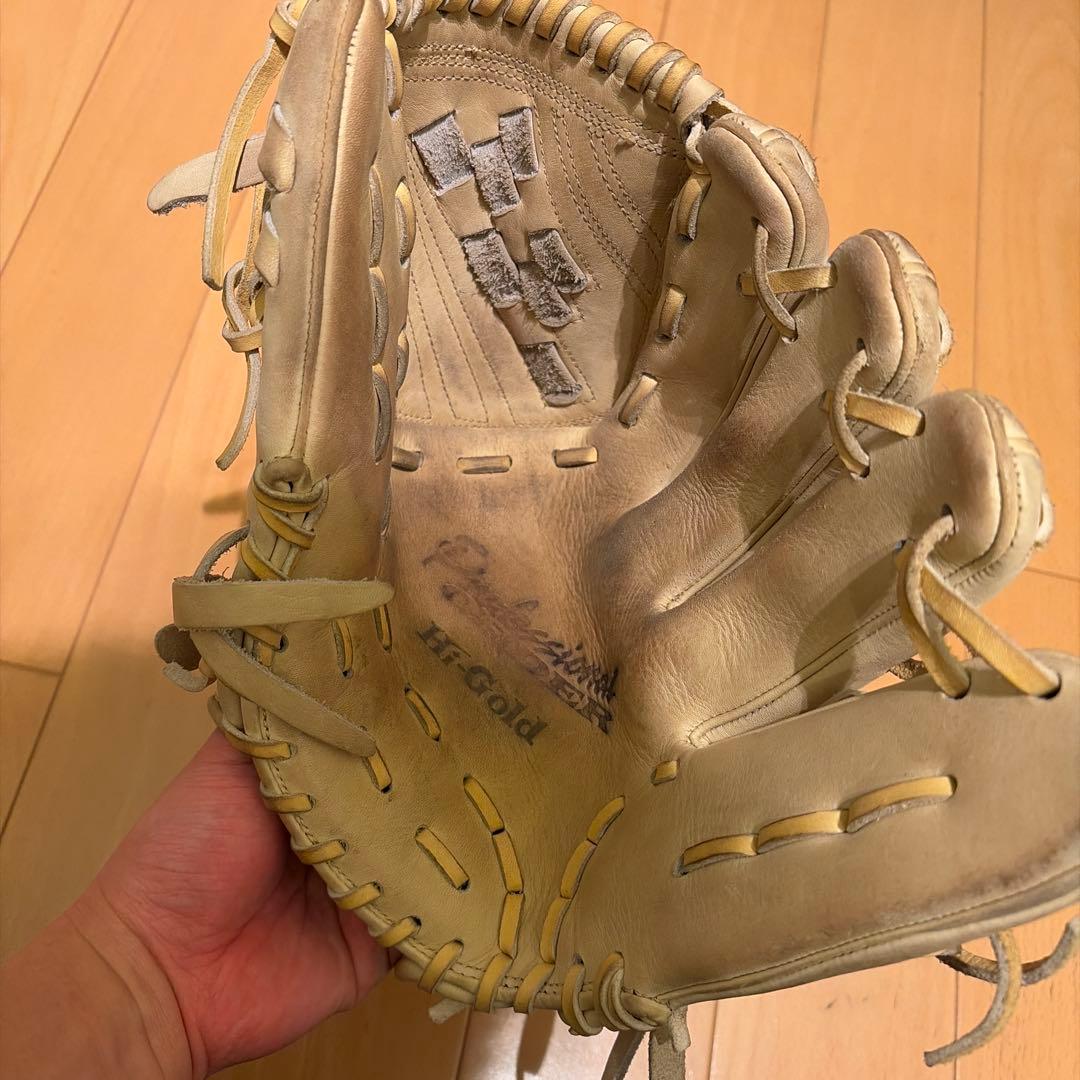 HG硬式グローブ ベージュ レザー投手用