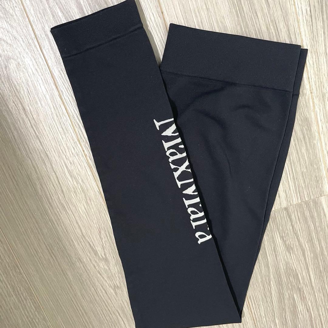 【新品】2025SS MaxMara バズィレア テクニカル ロゴ レギンス