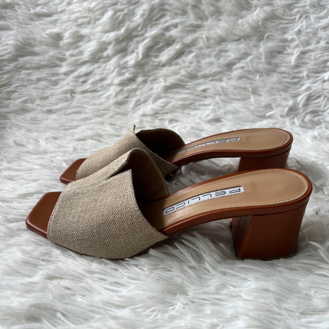 ✨大政絢さん着用✨ 美品 PELLICO リネン ミュール イタリア製 雑誌掲載