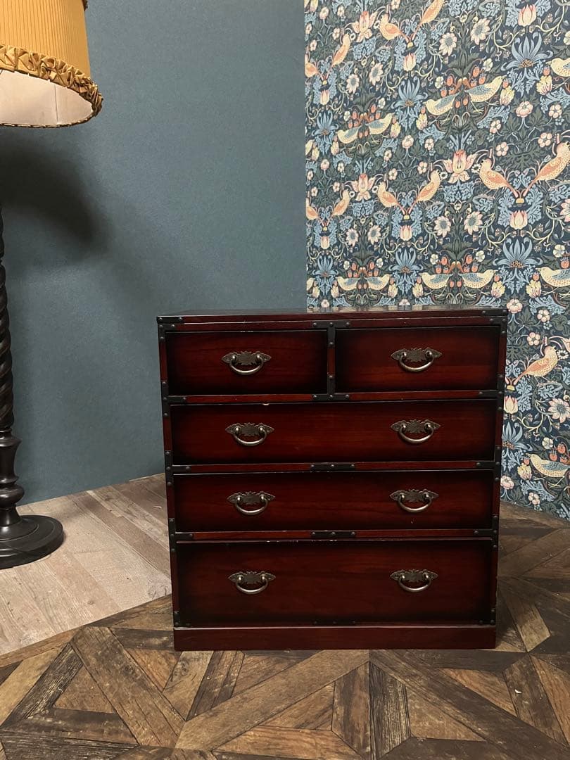 R＊民芸調箪笥 チェスト インテリア アンティーク 昭和レトロ 当時物