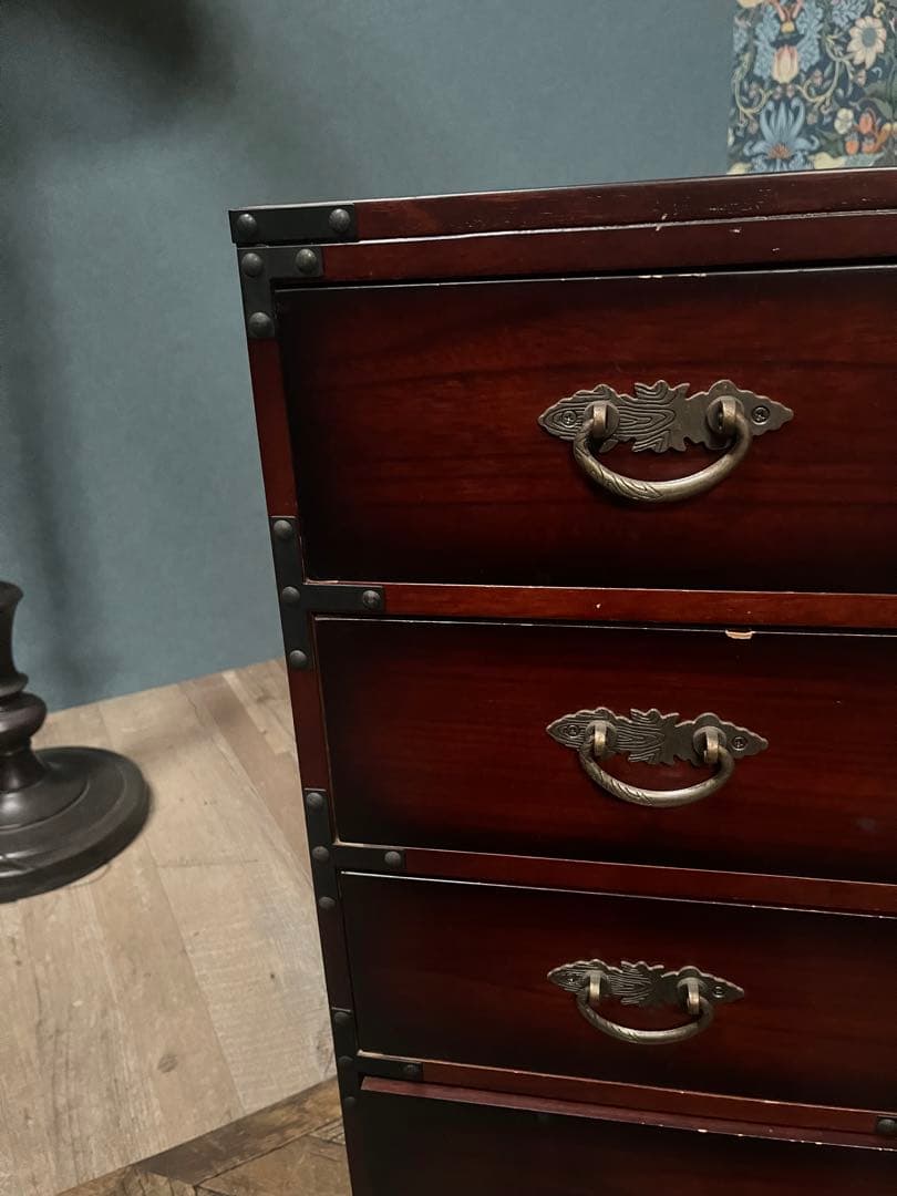 R＊民芸調箪笥 チェスト インテリア アンティーク 昭和レトロ 当時物