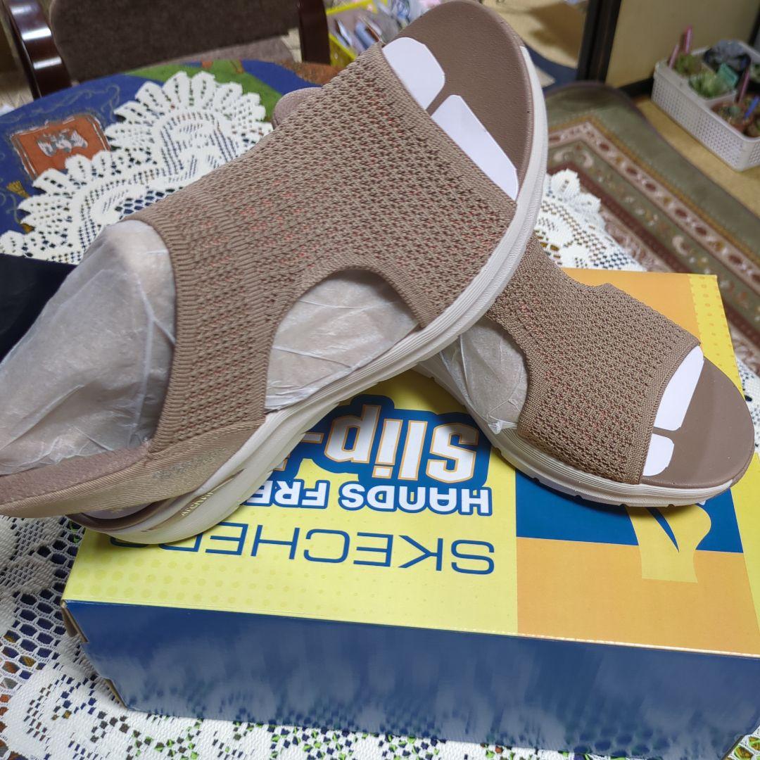 （美品）SKECHERS サンダル 色　モカ　サイズ25センチ
