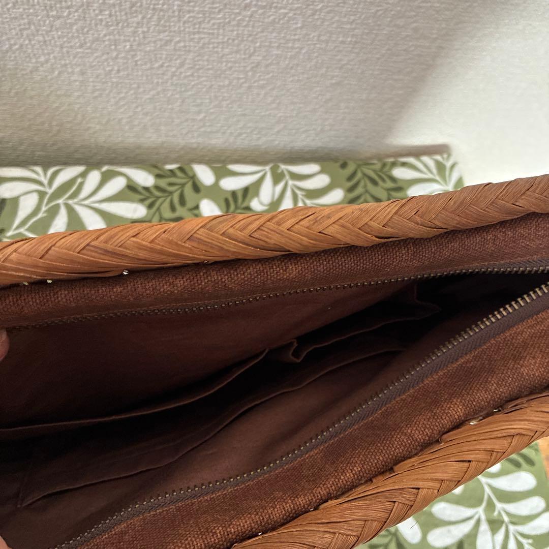 山葡萄？　かごバッグ ジッパー付き